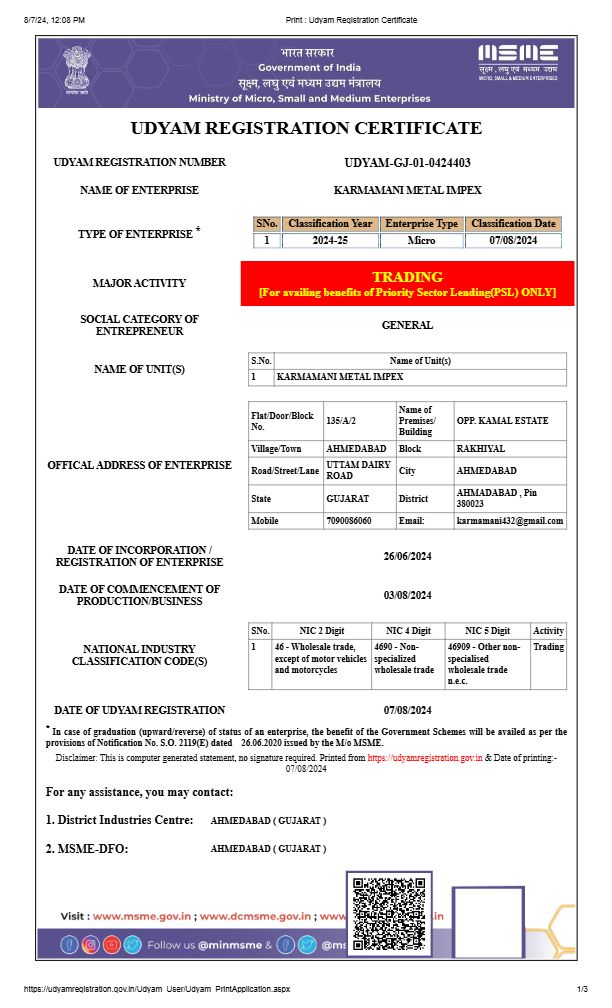 Udyam Registration